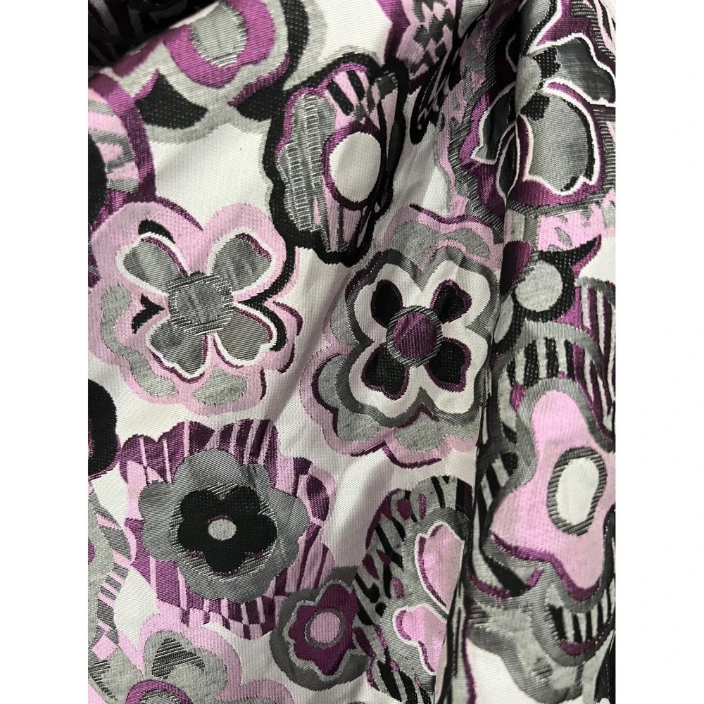 Miss Behave Tween XL Purple Floral Brocade Crop Top and Skirt Set